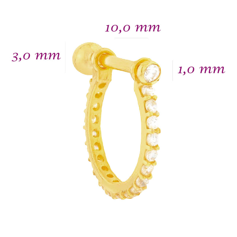 Piercing Ouro 18K Conch