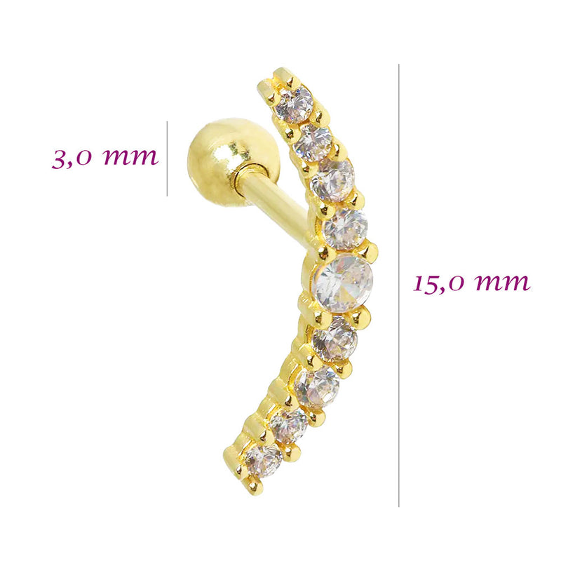 Piercing Ouro 18K Helix