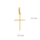 Pingente Cruz Ouro 18K