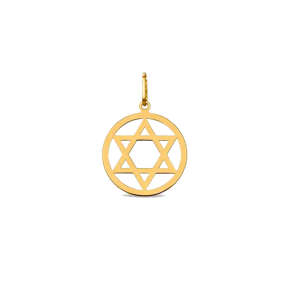 Pingente Estrela de Davi Ouro 18K