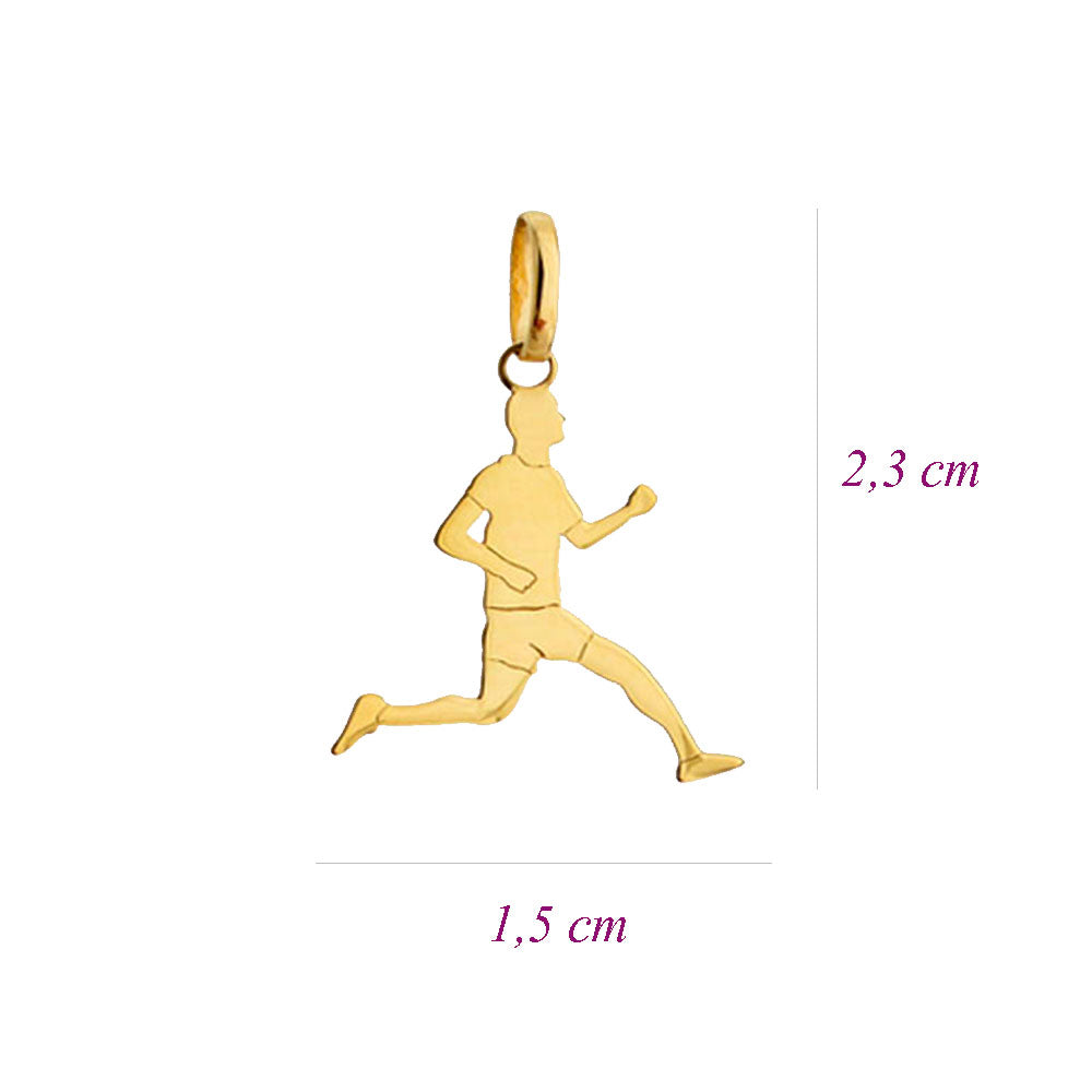 Pingente Corredor Ouro 18K