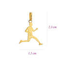 Pingente Corredor Ouro 18K