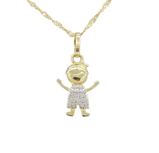 Pingente Menino Ouro 18k
