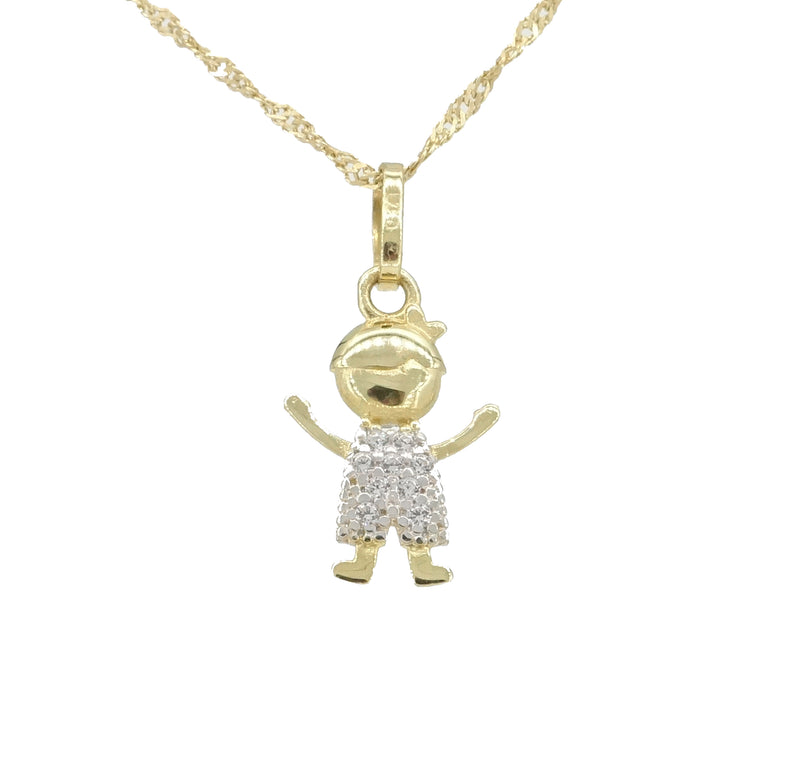Pingente Menino Ouro 18k