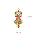 Pingente Nossa Senhora Aparecida com Divino Espírito Santo Ouro 18K