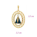 Pingente Nossa Senhora Aparecida Ouro 18K