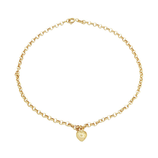 Tornozeleira Ouro 18K