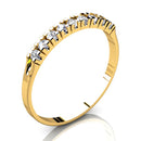 Anel Meia Aliança Ouro 18K