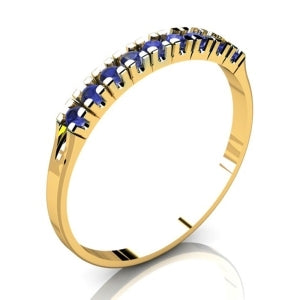 Anel Meia Aliança Ouro 18K